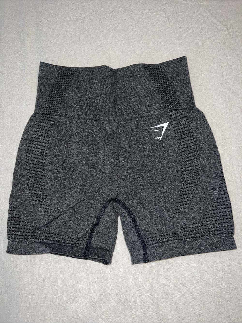 Gymshark Dark Gray High-Waist Seamless Bike Shorts